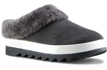 Image of Cougar Pronya Shearling Mule - Womens, Pewter, 10, Pronya-Pewter-10
