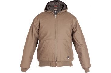 Image of Craftsman Hooded Duck Bomber Jacket Brown, Medium 25818-M