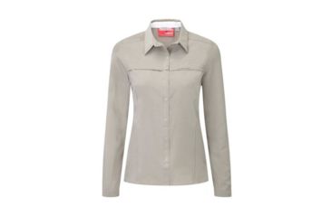 Image of Craghoppers NosiLife Pro Long Sleeved Shirt - Women's-Mushroom-X-Small