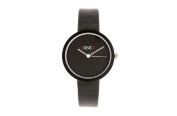 Image of Crayo Blade Leatherette Strap Watch, Black, One Size, CRACR5402