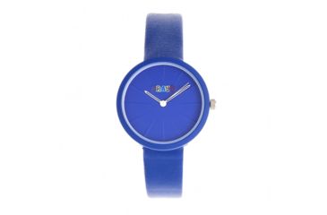 Image of Crayo Blade Leatherette Strap Watch, Blue, One Size, CRACR5404