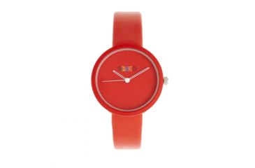 Image of Crayo Blade Leatherette Strap Watch, Red, One Size, CRACR5403