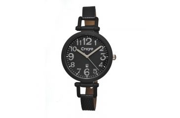 Image of Crayo Cr0601 Balloon Ladies Watch, Black CRACR0601