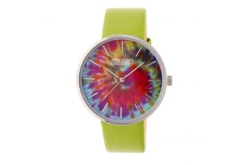 Image of Crayo Swirl Strap Watch, Multicolor/Green CRACR4201