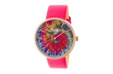 Image of Crayo Swirl Strap Watch, Multicolor/Hot Pink CRACR4206