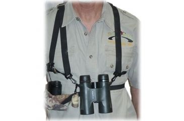Image of Crooked Horn Outfitters Bino-System, w/Rangefinder Holster Camo RF-201