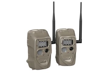 Image of Cuddeback CuddeLink Long Range IR Trail Camera, 2 Pack, 20MP, 100 ft, Tan, 11476