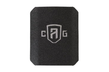 Image of Custom Armor Group AR1000 Rhino Coated Level III Stand Alone Steel Armor Plate, Full Cut, 10in x 12in, AR1000-SC-10X12