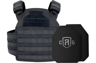 Image of Custom Armor Group GPC 2.0 Lightweight LEVEL III+ Steel Plates Armor Kit, Black, 10x12in, CAG GPC 2.0 L3