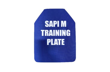 Image of Custom Armor Group Non Ballistic Blue Marked SAPI Multi Curve Training Plate, 8.75in x 11.75in, GTP-MC-SAPI-S-NY