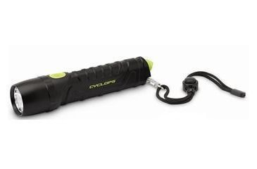 Image of Cyclops 700 Lumen LED Flashlight w/ Emergency Glass Breaker- Black, Clam Pack CYC-FL700GB