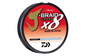 Image of Daiwa J-Braid x8 Grand Braid Line w/Filler Spool, 300yds, 50lb, Island Blue, JBGD8U50-300IB