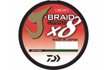 Image of Daiwa J-Braid x8 Grand Braid Line w/Filler Spool, 150yds, 65lb, Dark Green, JBGD8U65-150DG