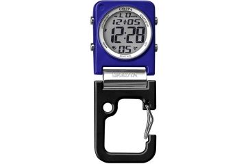 Image of Dakota Watches Digiclip Square Watch,Blue Case w/Sandblasted Aluminum Carabiner 3092-7