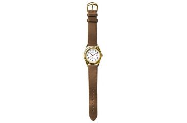 Image of Dakota Watches Easy Time Moonglow Gold, White Dial, Brown PU Strap 2234-4