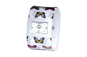 Image of Dakota Watches Fashion Cuff, White Dial, Butterfly Cuff 2934-9