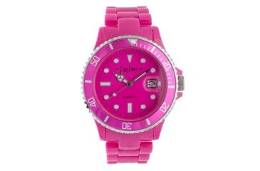 Image of Dakota Watches Fusion Color Link, Hot Pink Dial &amp; Plastic Link Band 5544-2