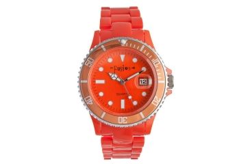 Image of Dakota Watches Fusion Color Link, Orange Dial &amp; Plastic Link Band 3037-1