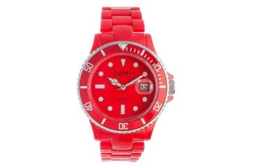 Image of Dakota Watches Fusion Color Link, Red Dial &amp; Plastic Link Band 3040-8