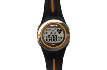 Image of Dakota Watches Heart Rate Monitor Watch, Orange 5000676