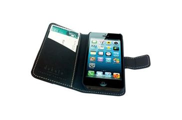 Image of Dakota Watches iPhone 5 Crazy Horse Leather, Black Italian Leather, NO 6465-9
