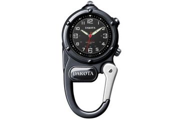 Image of Dakota Watches Mini Clip Microlight, Black Dial &amp; Case 3810-6