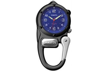 Image of Dakota Watches Mini Clip Microlight, Blue Dial, Black Case 3802-4