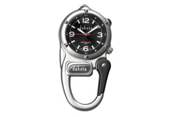 Image of Dakota Watches Mini Clip with Microlight, Silver/Black 4010611