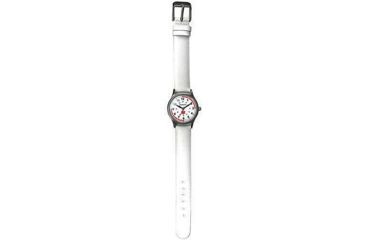 Image of Dakota Watches Nurse Watch, White Dial, White Leather Band 5654-8