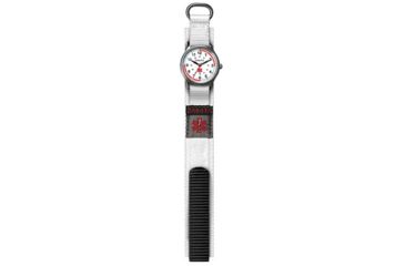 Image of Dakota Watches Nurse Watch, White Dial, White Nylon Sport Strap 5655-7