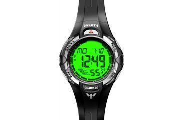 Image of Dakota Watches Oversized Digital Compass, Black PU Strap 7543-9