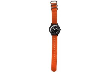 Image of Dakota Watches Plastic Sport, Black Dial, Orange Nylon Strap 4055-6
