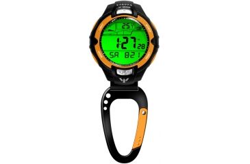 Image of Dakota Watches UV/Temp Sensor Clip, Orange Bezel, Carabineer Clip 7546-6