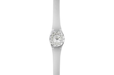 Image of Dakota Watches Womens Sport, White Dial, White Bezel, Clear Strap 9848-7
