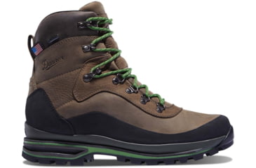 Image of Danner Crag Rat USA 7in Hiking Boot - Mens, Brown/Green, 9.5D, 67810-9.5D