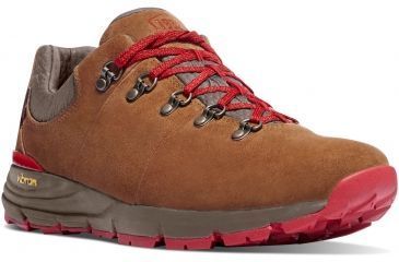 Image of Danner Mountain 600 Low Hiking Shoe - Women's-Brown/Red-Medium-8.5