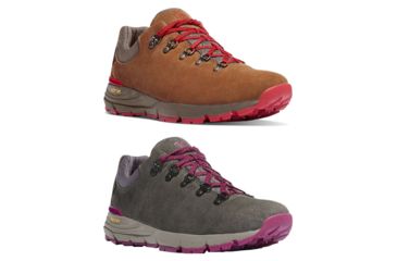 Image of Danner Mountain 600 Low Hiking Shoe - Women's, Brown/Red, Gray/Plum
