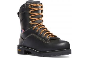 Image of Danner Quarry USA 8in Alloy Toe Boots, Black, 13EE, 17311-13EE