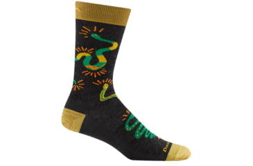 Image of Darn Tough Field Guide Crew Lightweight Socks - Mens, Charcoal, X-Large, 6119-CHARCOAL-XL-DARN