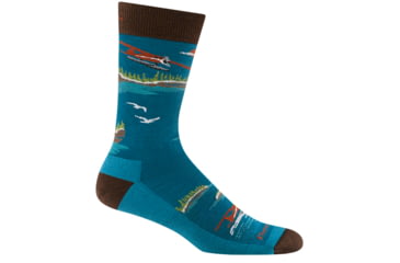 Image of Darn Tough Float Boat Crew Lightweight Socks - Mens, Cascade, X-Large, 6120-CASCADE-XL-DARN