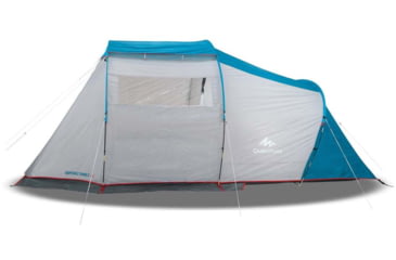 Image of Decathlon Arpenaz Waterproof Family Camping Tent, Light Gray, 4 Person, 2611395