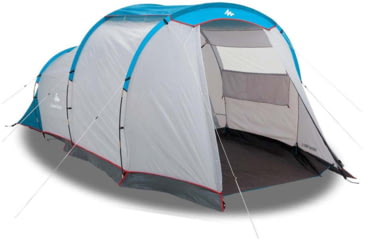 Image of Decathlon Arpenaz Waterproof Family Camping Tent, Light Gray, 4 Person, 2611395