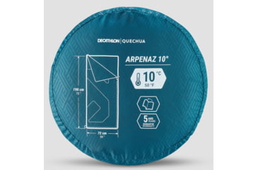Image of Decathlon Quechua Camping Sleeping Bag, Blue, NS, 4646217