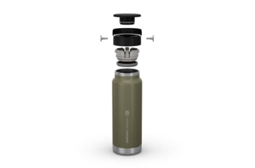Image of Decathlon Quechua Double Wall Insulated Wide Mouth Stainless Steel Water Bottle, Green, 25oz, 4266688