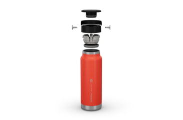 Image of Decathlon Quechua Double Wall Insulated Wide Mouth Stainless Steel Water Bottle, Red, 25oz, 4271089