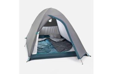 Image of Decathlon Quechua MH100 Waterproof Camping Tent, Grey, 2 Person, 4006573