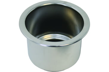 Image of Deep Blue Recessed Stainless Steel Drink Holder