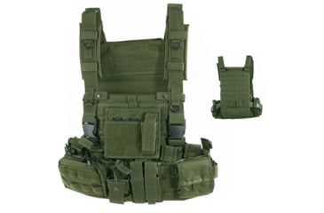 Image of Defcon 5 M.O.L.L.E. Recon Harness, OD Green, NSN 8465152062522, D5-701TAC OD