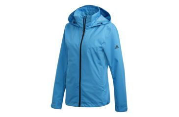 Image of Demo, Adidas Terrex Wandertag Jacket - Women's, Shock Cyan, Small, DX1132-S-420
