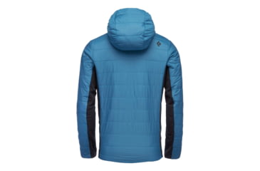 Image of Demo, Black Diamond Aspect Wool Hoodie - Mens, Astral Blue-Black, Medium, AP7460409035MED1